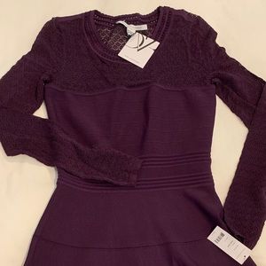 Diane von Furstenberg NWT long sleeve dress Med